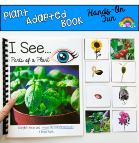 "I See" Parts of A Plant Adapted Book (With Real Photos)