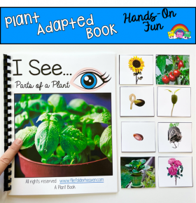 "I See" Parts of A Plant Adapted Book (With Real Photos)