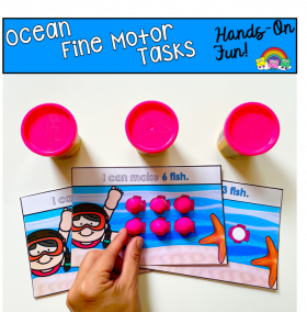 Ocean Themed Fine Motor Tasks