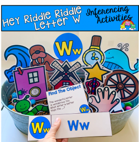 "Hey Riddle Riddle" Letter W Activities For The Sensory Bin