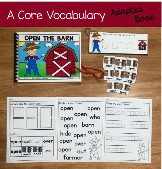 \"Open The Barn\" (Working With Core Vocabulary)