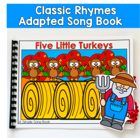 Five Little Turkeys Adapted Book For Circle Time