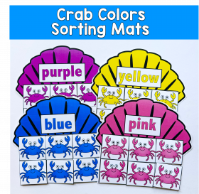 Crab Colors Sorting Mats