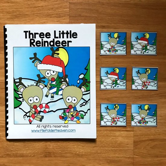 Christmas Adapted Book: \"Three Little Reindeer\"