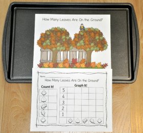 "How Many Leaves Are On the Ground?" Intro to Graphing Activity