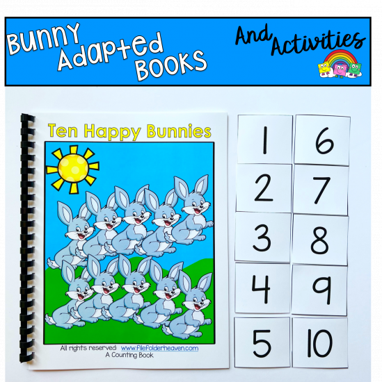 Ten Happy Bunnies Adapted Book And Activities
