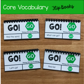 Core Vocabulary Flip Books: "Working With the Word Go"