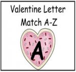 Valentine's Day Letter Match A-Z File Folder Game