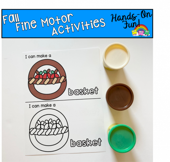 Fall Fine Motor Play Dough Activities