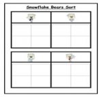 Snowflake Match File Folder Game