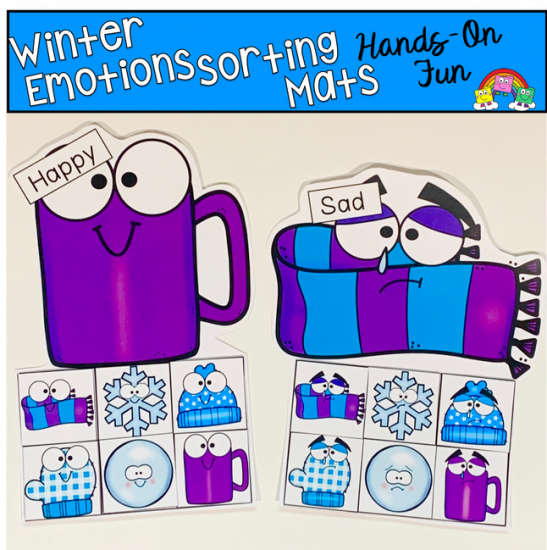 Winter Emotions Sorting Activities 2