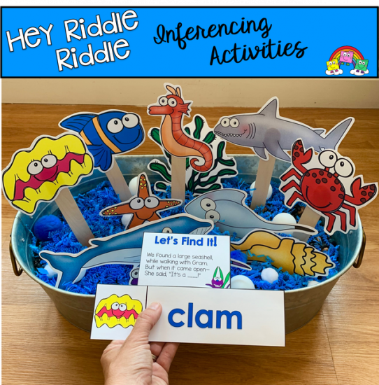\"Hey Riddle Riddle\" Ocean Activities For The Sensory Bin