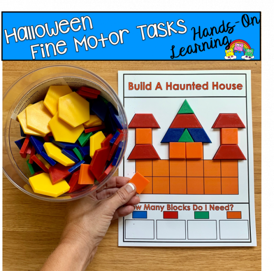 Halloween Fine Motor Tasks