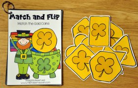 March Match and Flip Activities
