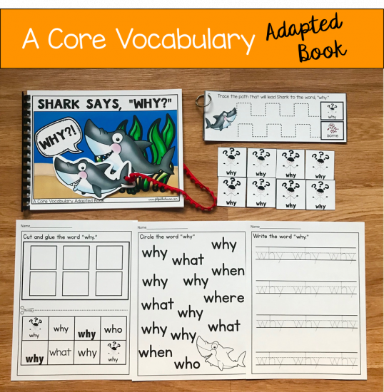 \"Shark Says Why?!\" (Working With Core Vocabulary)