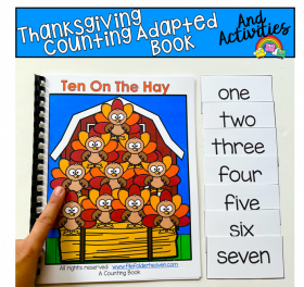 Thanksgiving Adapted Book And Activities: "Ten On The Hay"