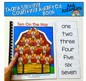 Thanksgiving Adapted Book And Activities: "Ten On The Hay"