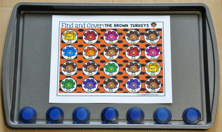 Thanksgiving Activities: \"Find and Cover\"