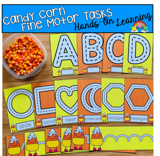 Candy Corn Fine Motor Activities