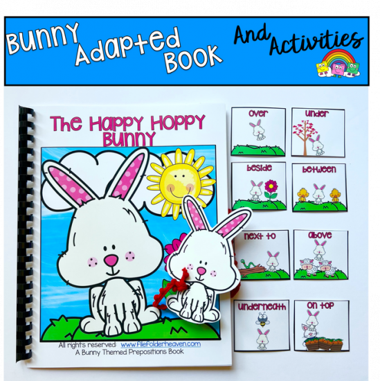 \"The Happy Hoppy Bunny\" Prepositions Book And Activities