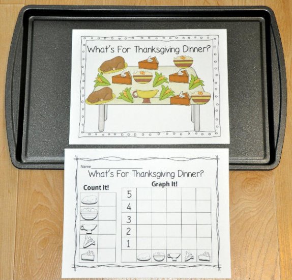 \"What\'s For Thanksgiving Dinner?\" Intro to Graphing Activity