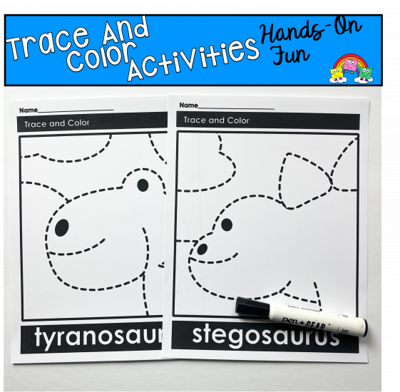 Printable Dinosaur Game - File Folder Fun