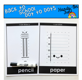 Back To School Dot to Dot Fine Motor Activities