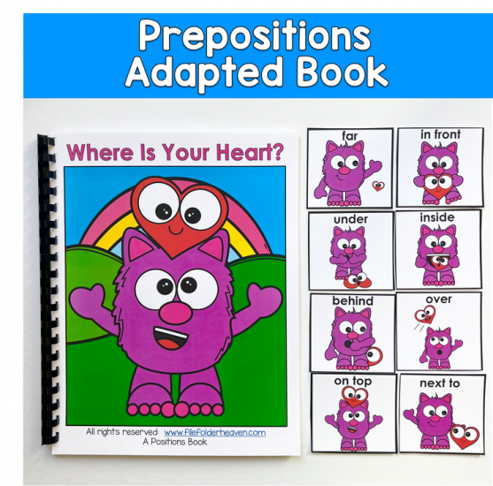 \"Where Is Your Heart?\" Prepositions Adapted Book