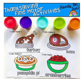 Thanksgiving Play Dough Activities