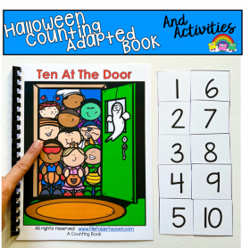 "Ten At The Door": A Halloween Counting Adapted Book Set