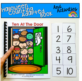 "Ten At The Door": A Halloween Counting Adapted Book Set