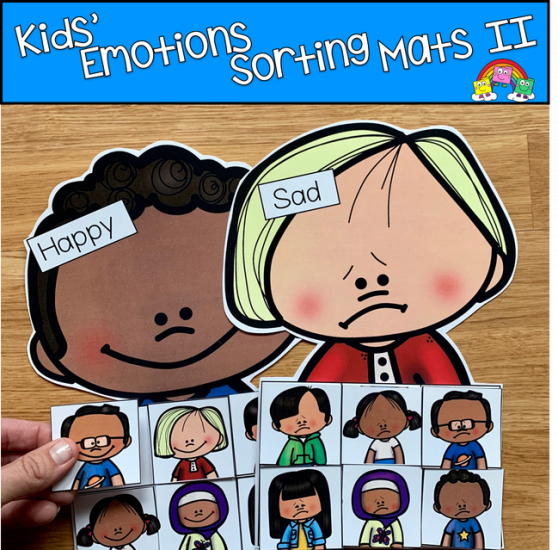 Kids\' Emotions Sorting Mats Set !