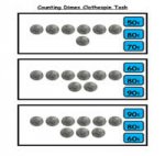 Counting Dimes (Coins) Clothespin Task