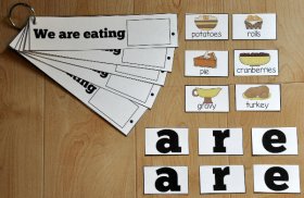 "We Are Eating" Sight Word Flip Strips