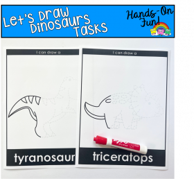 Let's Draw Dinosaurs Fine Motor Activities