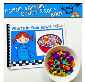 Ocean Mini-Erasers Count And Sort Bundle