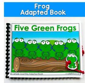 Five Green And Speckled Frogs Adapted Book