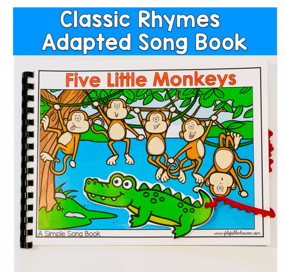 Five Little Monkeys Adapted Song Book For Circle Time
