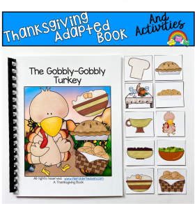 The Gobbly Gobbly Turkey Adapted Book and Vocabulary Activities