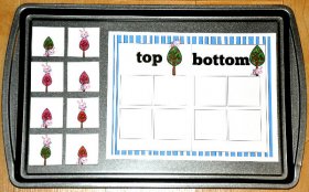 Little Love Bug's Top/Bottom Sort Cookie Sheet Activity