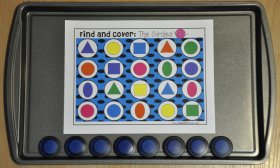 Identifying Shapes "Find and Cover" Cookie Sheet Bundle