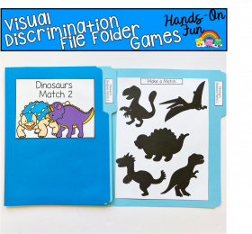 Dinosaur File Folder Games