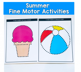 Summer Push Pin Activities, Push Pin Art For Fine Motor Centers