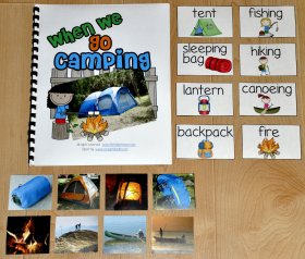 When We Go Camping Adapted Book (w/Real Photos)