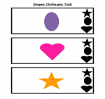 Shapes Clothespin Task
