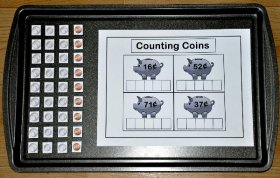 Counting Coins Cookie Sheet Activity 9