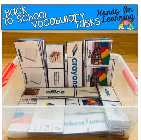 Back To School Vocabulary Tasks (w/Real Photos)