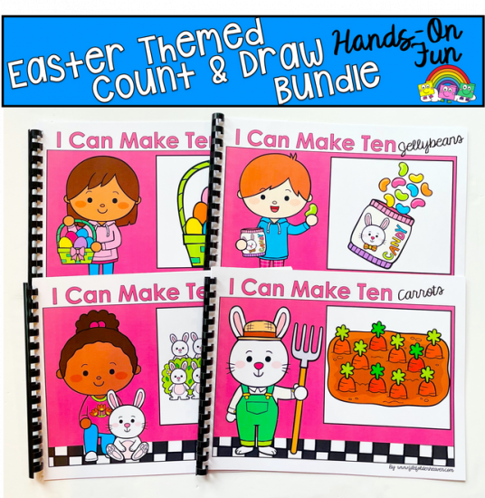 Easter Count And Draw Adapted Books Bundle