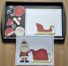 Build a Santa Cookie Sheet Activity