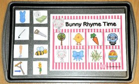 Bunny Rhyme Time Cookie Sheet Activity